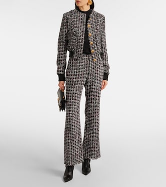 Pantaloni flared in tweed | Balmain