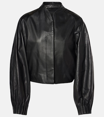 Chaqueta cropped Aram de piel | Fforme