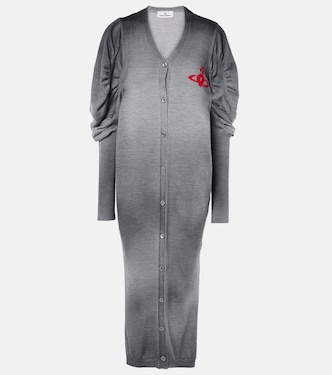 Vestido fruncido Orb de lana | Vivienne Westwood