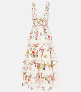 Maxikleid aus Baumwolle und Seide | Camilla