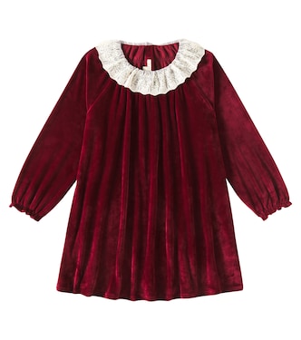 Kleid Venola aus Samt mit Spitze | Konges Sløjd