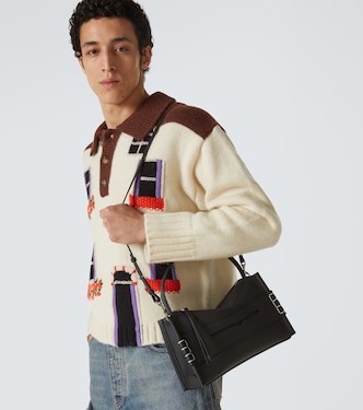 Messenger Bag Loafer aus Leder | JW Anderson