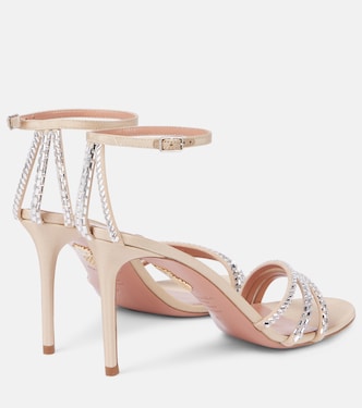 Milagros 75 embellished leather sandals | Aquazzura