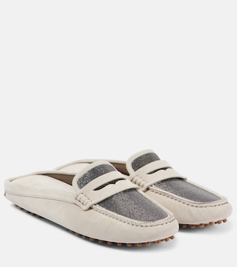Mules de ante con cuentas Monili | Brunello Cucinelli