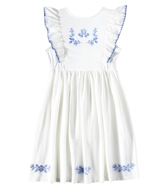 Besticktes Kleid Nina aus Baumwolle | C'era Una Volta
