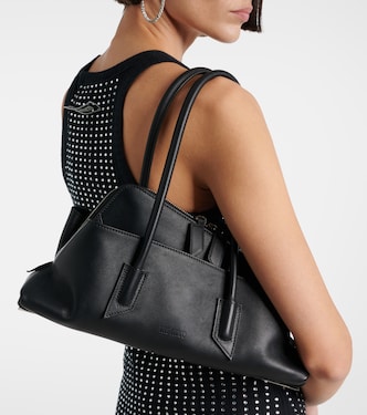 La Passeggiata Small leather tote bag | The Attico