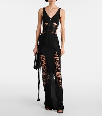 Maxirock Pillar aus Wolle | Rick Owens