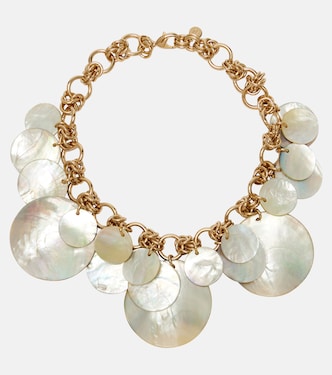 Mother-of-pearl chain necklace | Rabanne