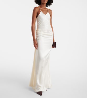 Robe en crêpe de satin | Victoria Beckham