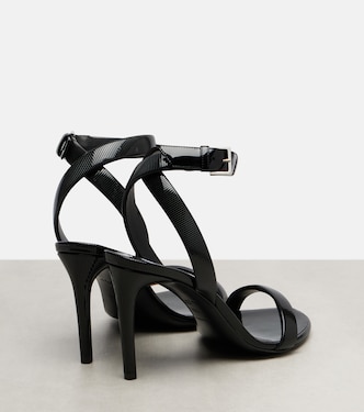 Chain trompe l'œil patent leather sandals | Alaïa