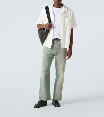 Cotton piqué bowling shirt | Frame