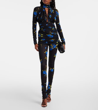 Floral jersey leggings | Blumarine