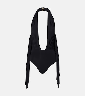 Costume intero con scollo all’americana | Balmain