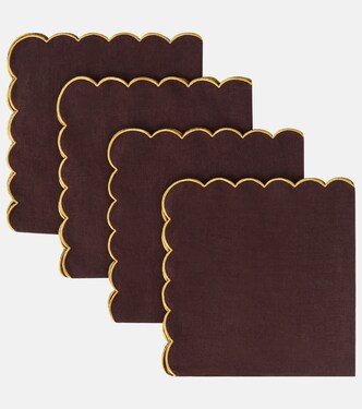 Set de 4 serviettes de table en lin | Once Milano