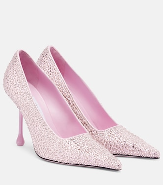 Salones Ixia 95 de satén adornados | Jimmy Choo