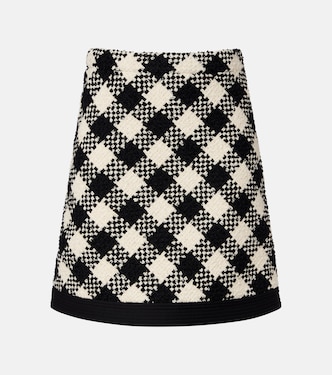 Minigonna in tweed di misto cotone e lana | Valentino