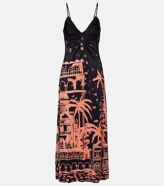 Bedrucktes Midikleid aus Jersey | Johanna Ortiz