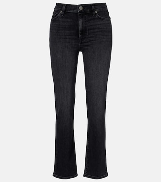 Jean droit Le Sleek raccourci à taille haute | Frame