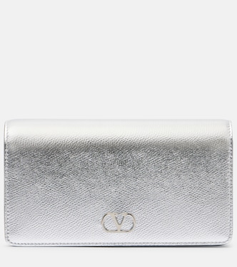VLogo Mini metallic leather clutch | Valentino Garavani