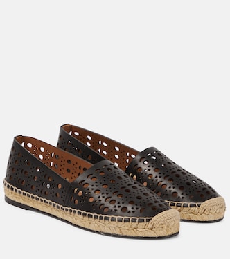 Laser-cut leather espadrilles | Alaïa