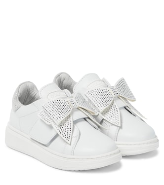 Sneakers in pelle con decorazione | Monnalisa