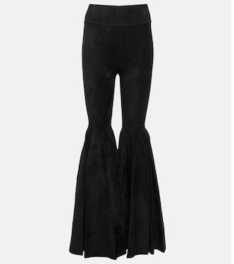 Pantaloni flared in velluto | Alaïa
