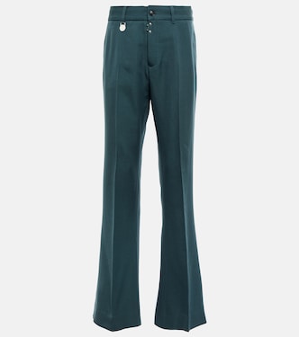 Wide-leg wool-blend pants | MM6 Maison Margiela