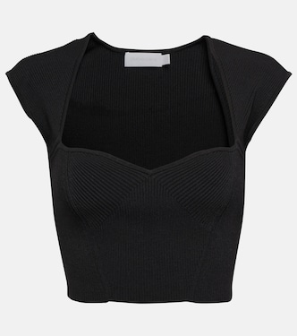Abia ribbed-knit crop top | Simkhai