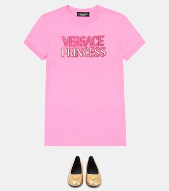 Bedrucktes Kleid aus Baumwolle | Versace Kids