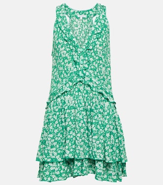 Mae floral ruffle-trimmed minidress | Poupette St Barth