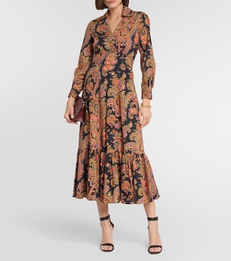 Bedrucktes Midikleid aus einem Baumwollgemisch | Etro