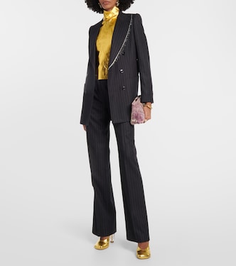 Pumps aus Metallic-Leder | Dries Van Noten