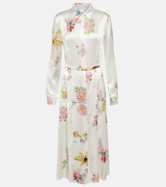 Vestido midi Jane de seda floral | Gabriela Hearst