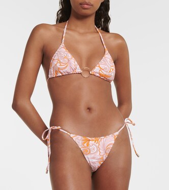 Miami printed low-rise bikini bottoms  | Melissa Odabash