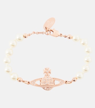 Armband Mini Bas Relief Orb mit Kristallen und Zierperlen | Vivienne Westwood