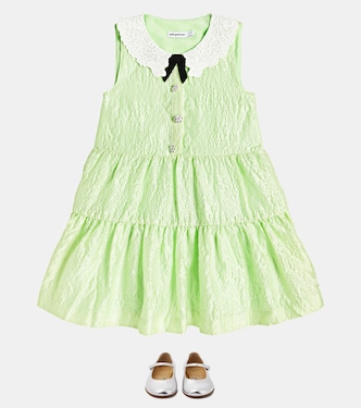 Verziertes Kleid mit Spitze | Self-Portrait Kids