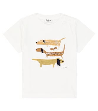 T-shirt in jersey di cotone con stampa | Il Gufo