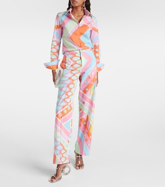 Pantaloni a gamba larga Vivara in cotone | Pucci