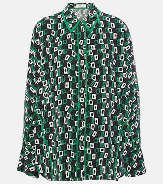 Camisa Alona de crepé estampada | Diane von Furstenberg