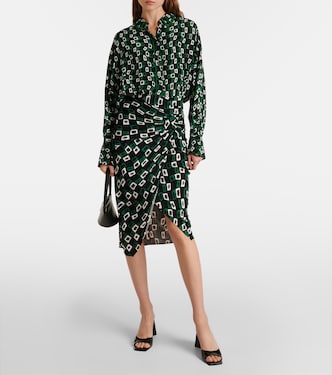 Camisa Alona de crepé estampada | Diane von Furstenberg