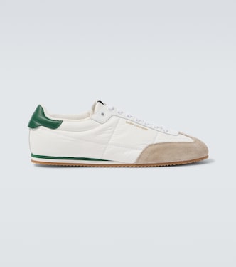 Aston suede-trimmed sneakers | Saint Laurent