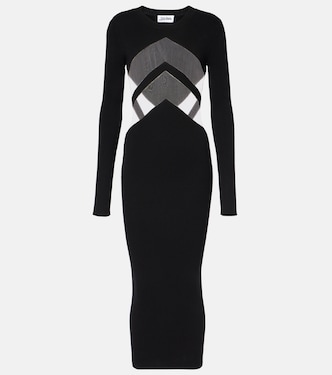 Midikleid aus Jersey und Mesh | Jean Paul Gaultier