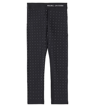 Leggings in misto cotone con decorazioni | Marc Jacobs Kids