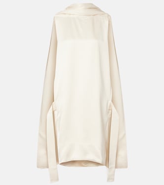 Cocoon deconstructed satin minidress | Toteme