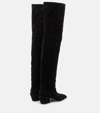 Bettina over-the-knee suede boots | Paris Texas