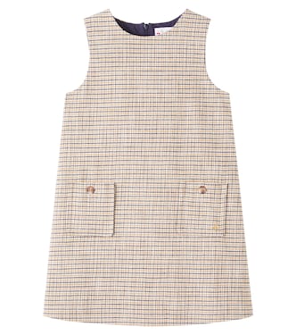 Jinette cotton and wool-blend dress | Bonpoint