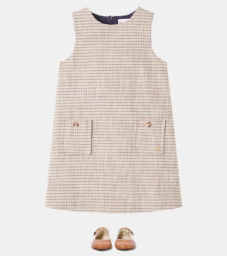 Jinette cotton and wool-blend dress | Bonpoint