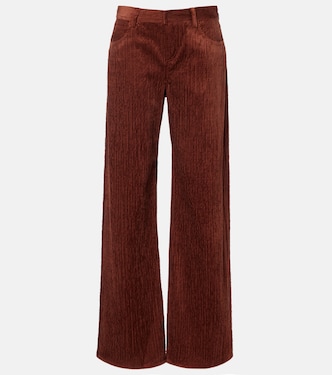 High-rise cotton-blend corduroy wide-leg pants | Magda Butrym