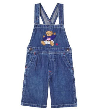 Peto Polo Bear de denim | Polo Ralph Lauren Kids