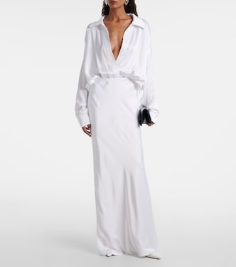 Belted oversized gown | Norma Kamali
